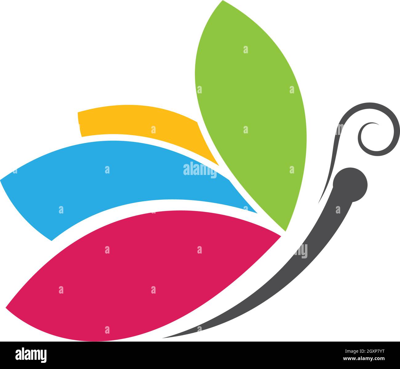Butterfly Logo Template Vector icon design Stock Vector Image & Art - Alamy