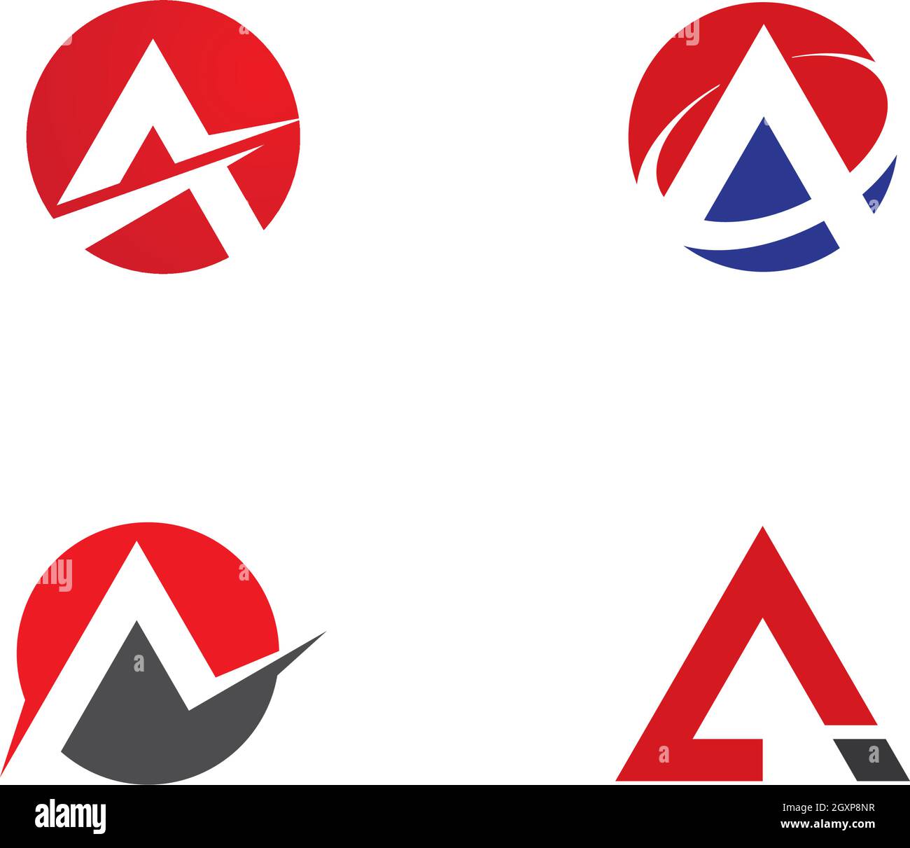 A Letter Logo Business Template Vector icon Stock Vector Image & Art ...