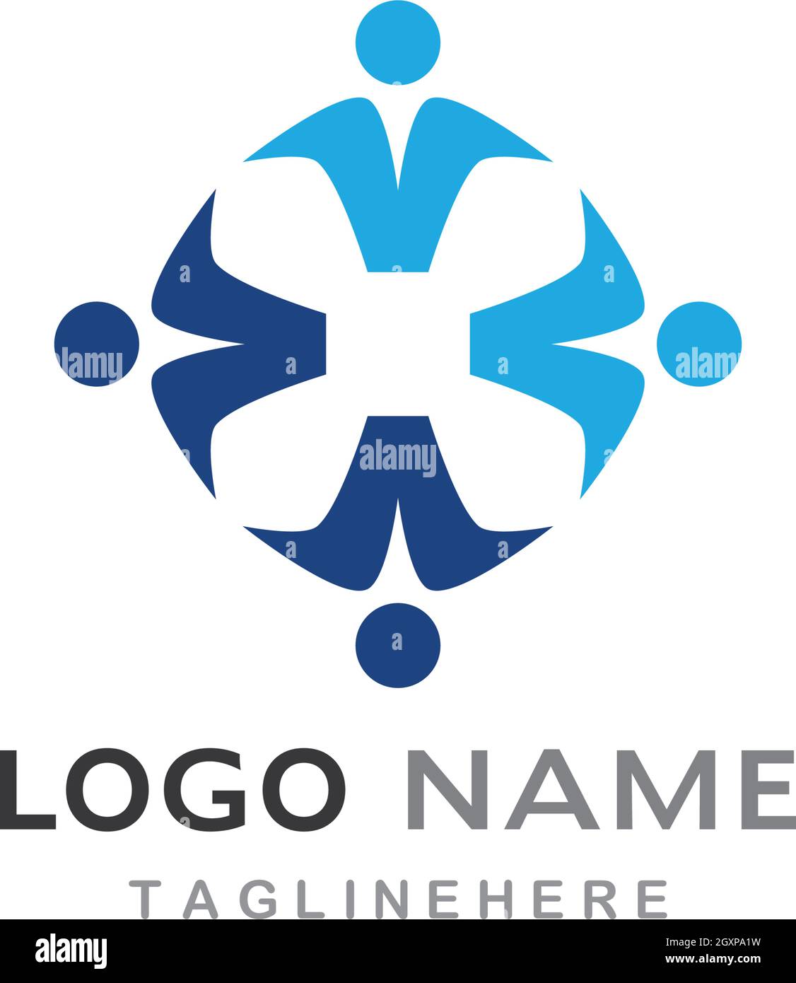Community, network and social icon design template Stock Vector Image ...