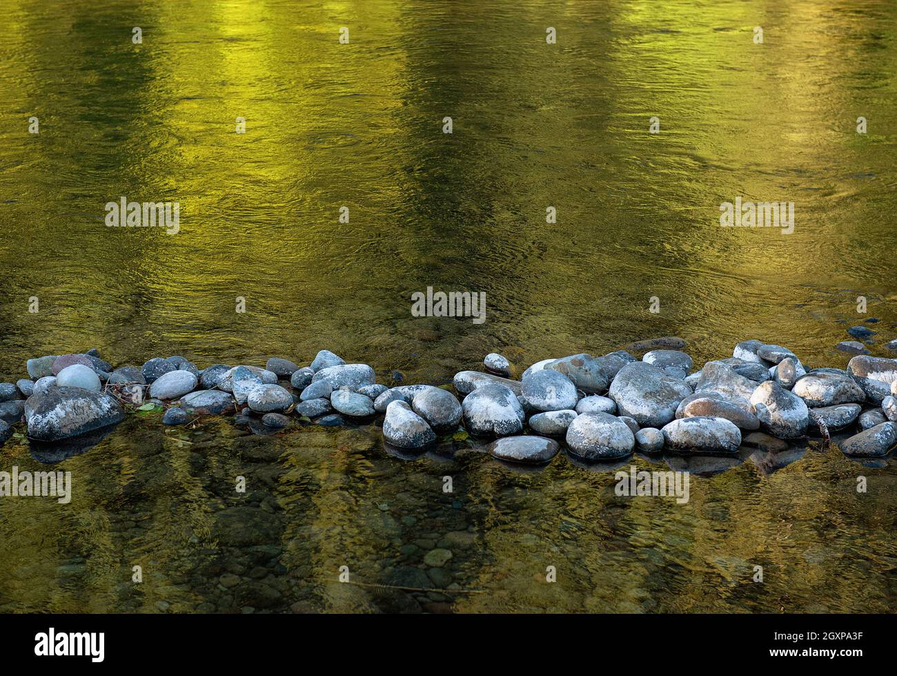 The North Santiam River, Oregon. Stock Photo