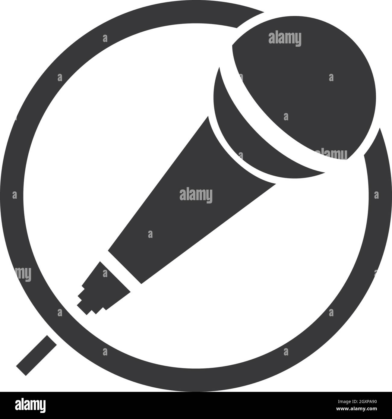 microphone icon vector template Stock Vector Image & Art - Alamy
