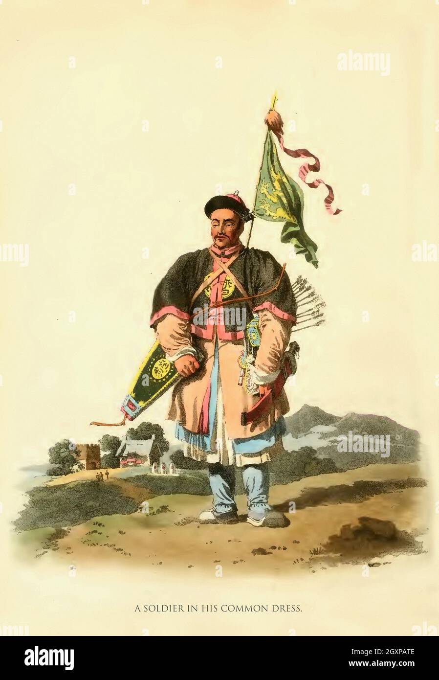 A Soldier in his Common Dress Stock Photo