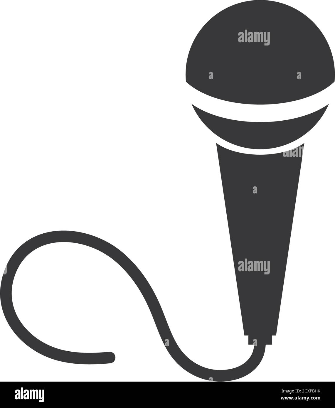 microphone icon vector template Stock Vector Image & Art - Alamy
