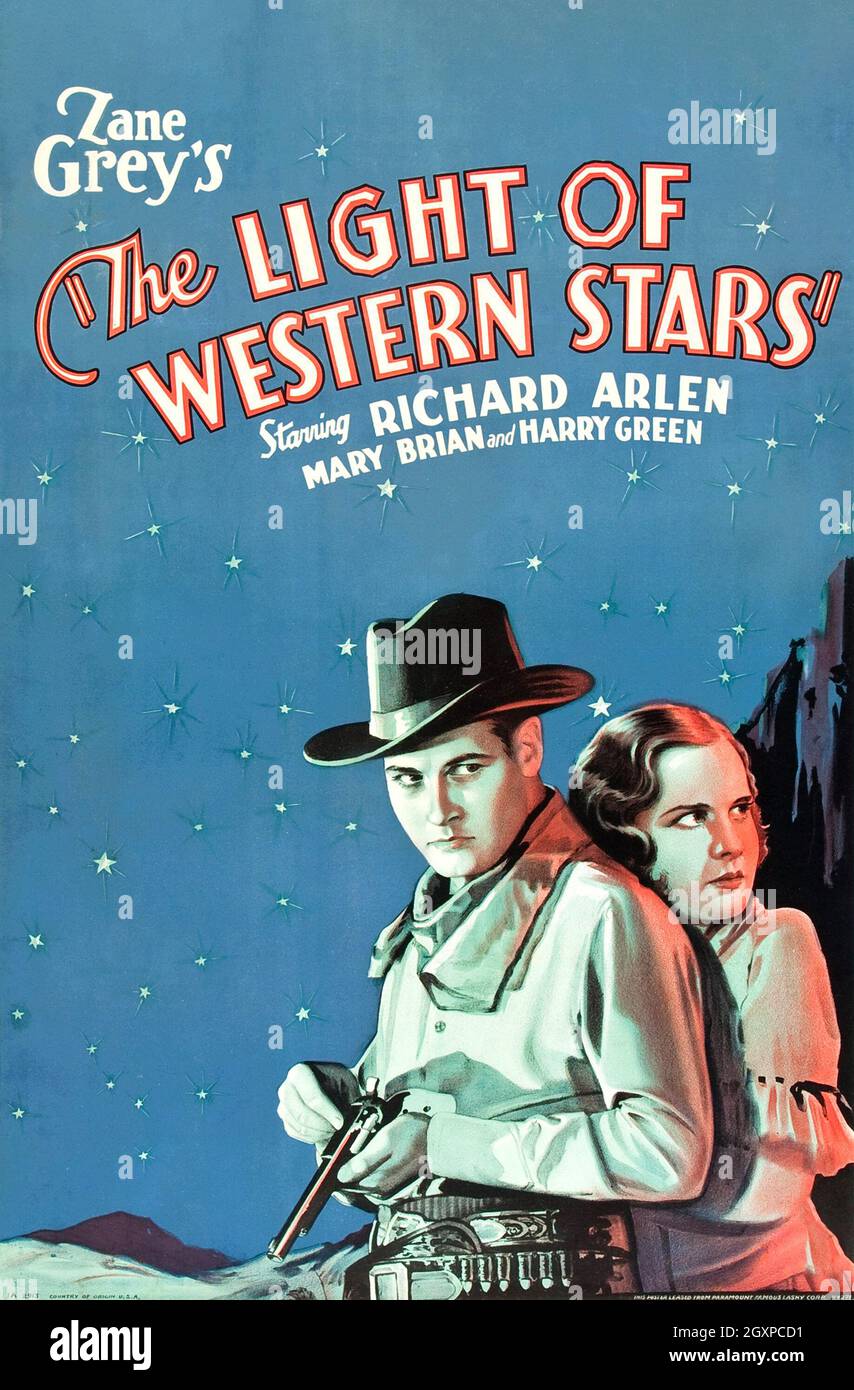 The Light of Western Stars Stock Photo