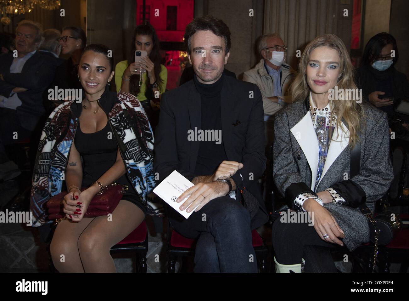 Antonella Roccuzzo Messi attending the Louis Vuitton show as part