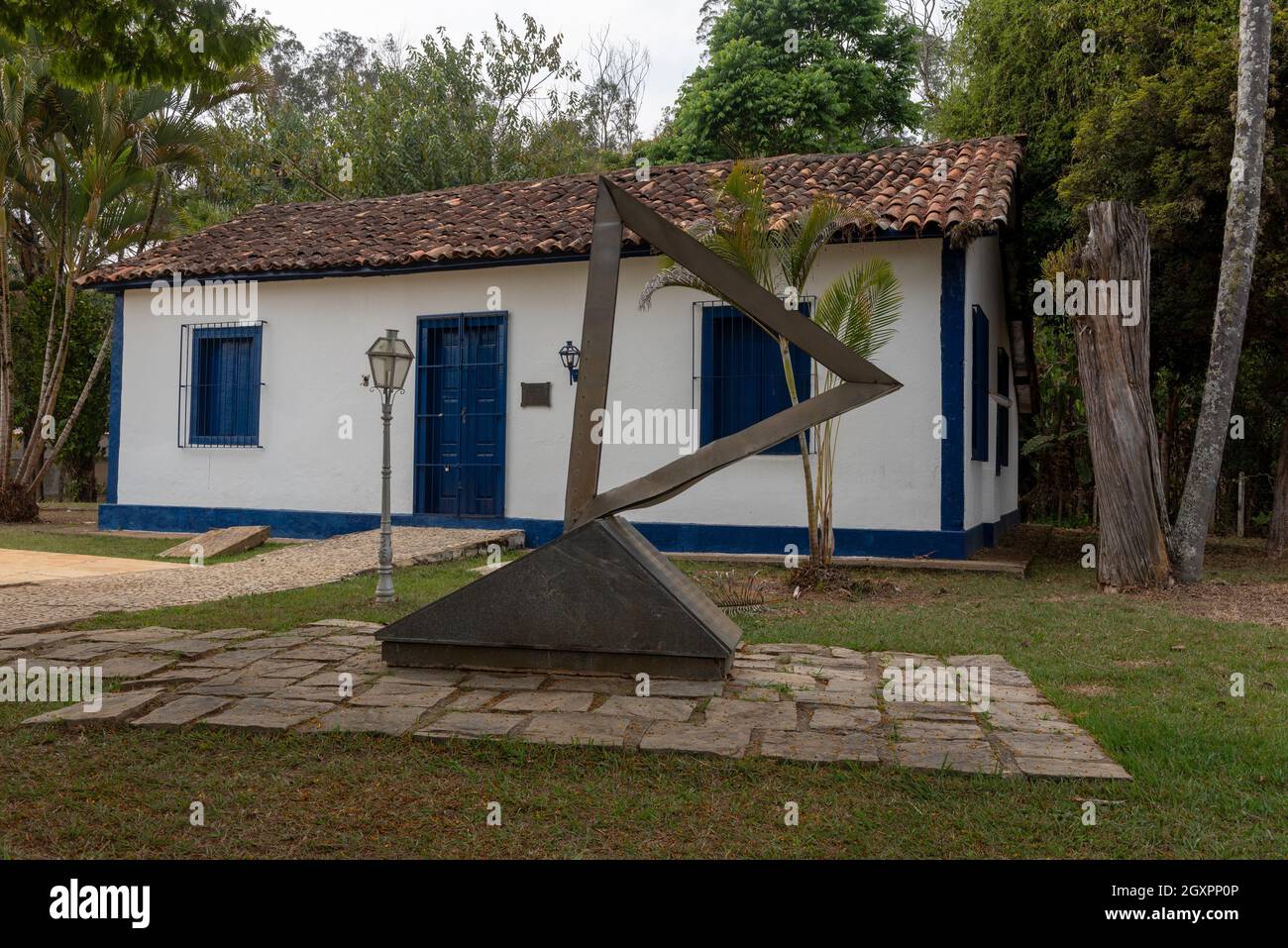 Museu Tiradentes, part of the Historic and cultural complex Professor Nelson E. de Aguiar, Sebollas, Paraiba do Sul, Brazil Stock Photo