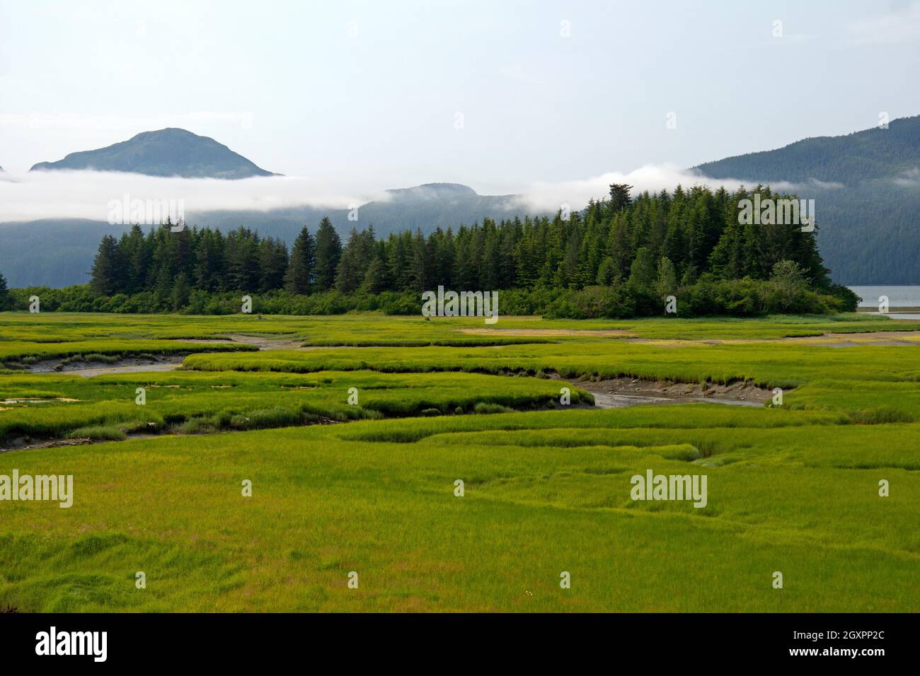 Scenic landscape in Cordova, Alaska, USA Stock Photo