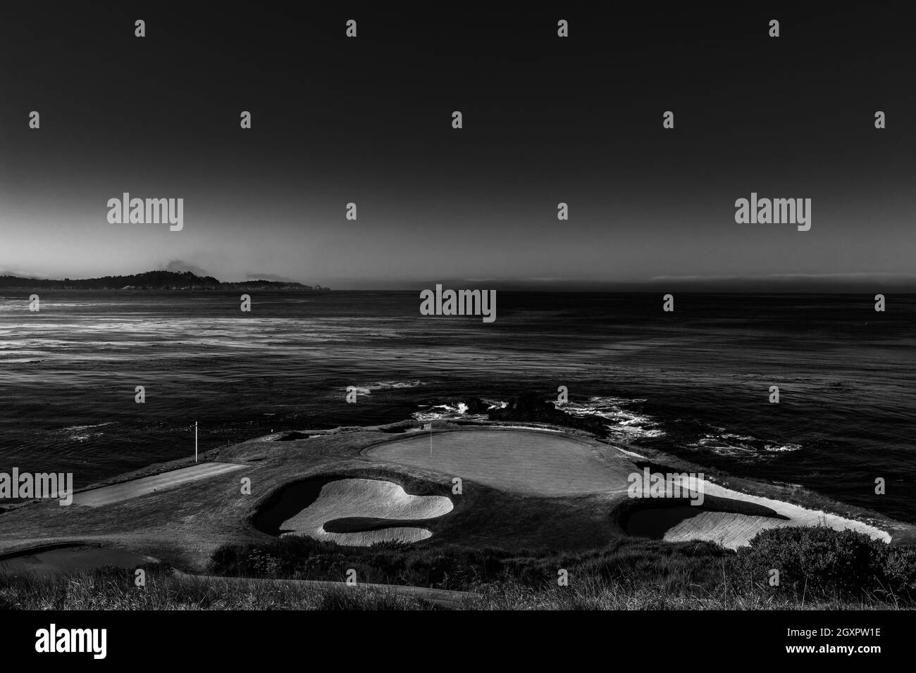 Pebble Beach golf course, Monterey, California, usa Stock Photo Alamy
