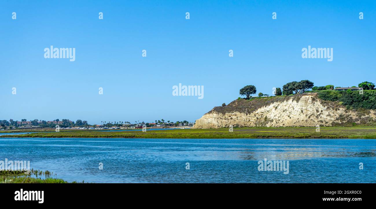 View of Newport Back Bay in Newport Beach, California Stock Photo