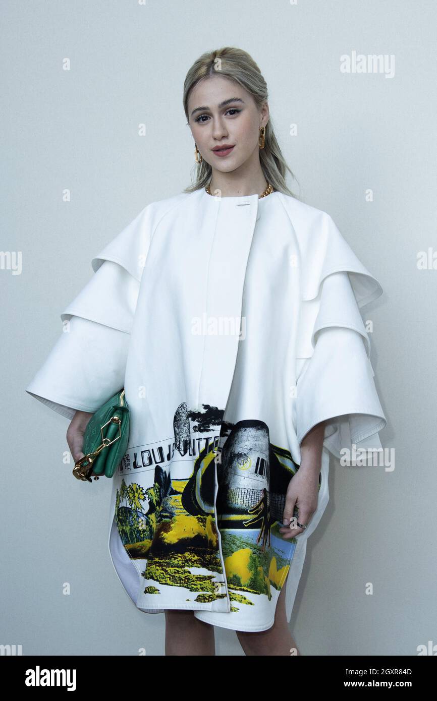 Maria Bakalova attending the Louis Vuitton show as part of Paris