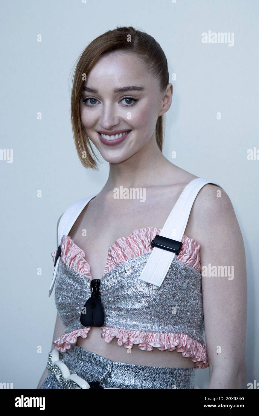 Phoebe Dynevor attending the Louis Vuitton show as part of Paris