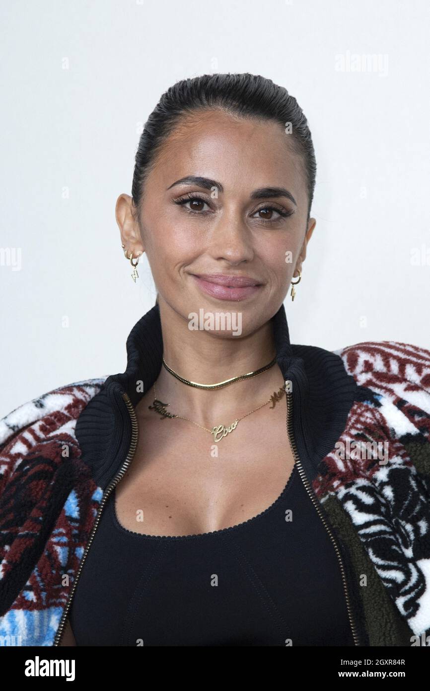 Antonella Roccuzzo Messi attending the Louis Vuitton show as part of