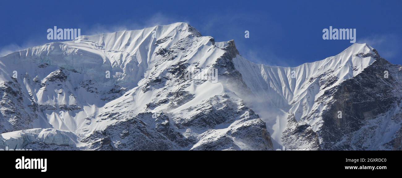 Peak of the Langtang Himal range, Nepal Stock Photo - Alamy