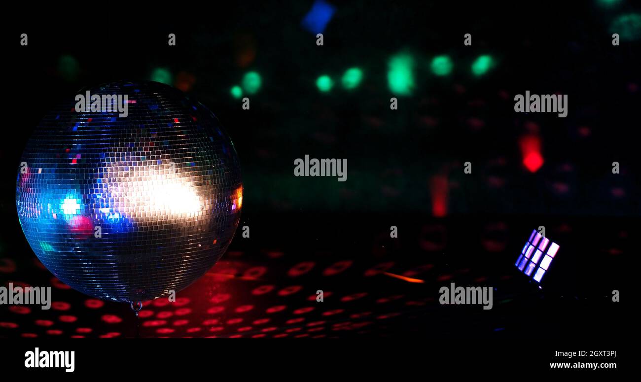 Disco ball light reflection background Stock Photo Alamy