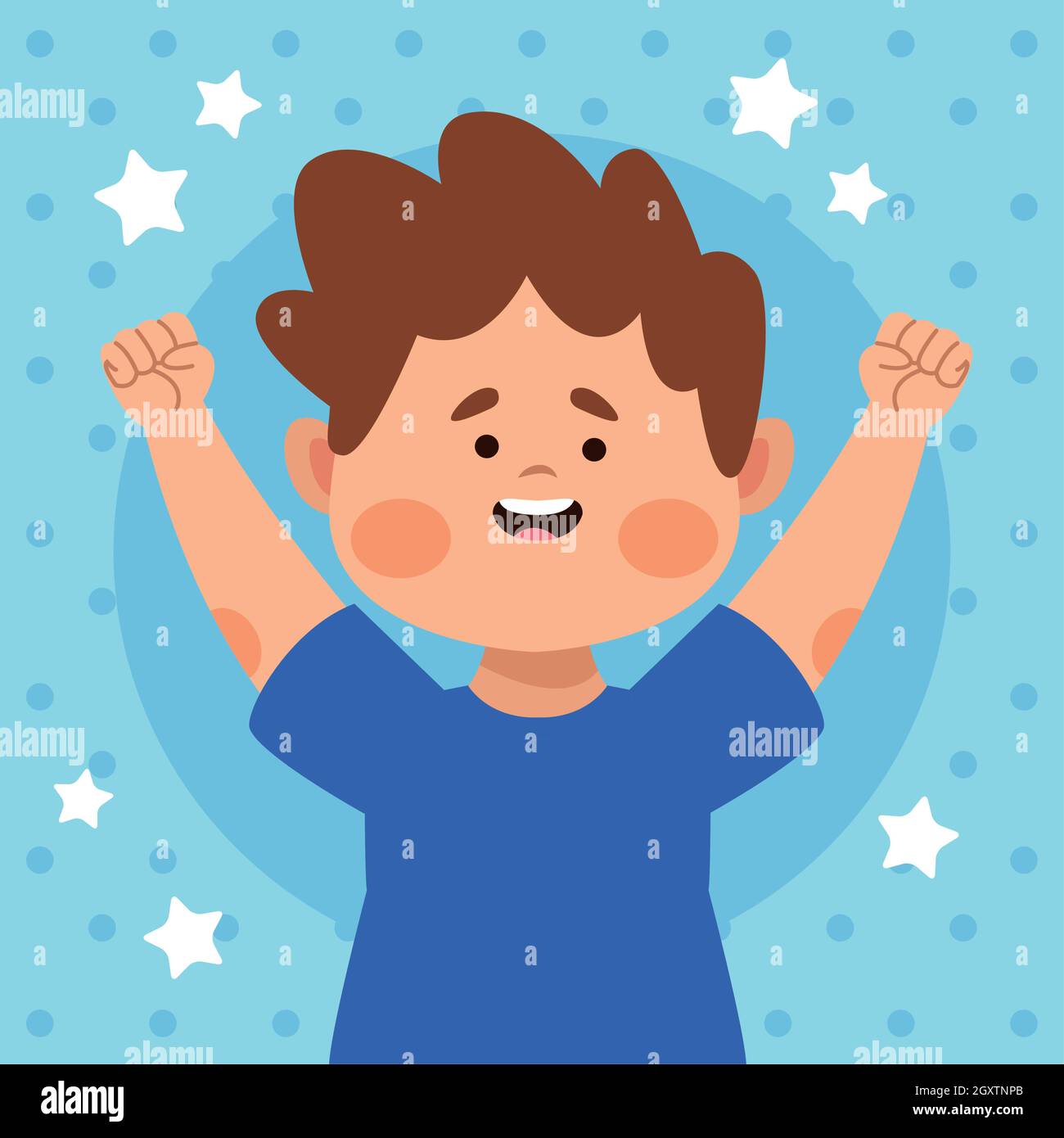 happy little boy Stock Vector Image & Art - Alamy