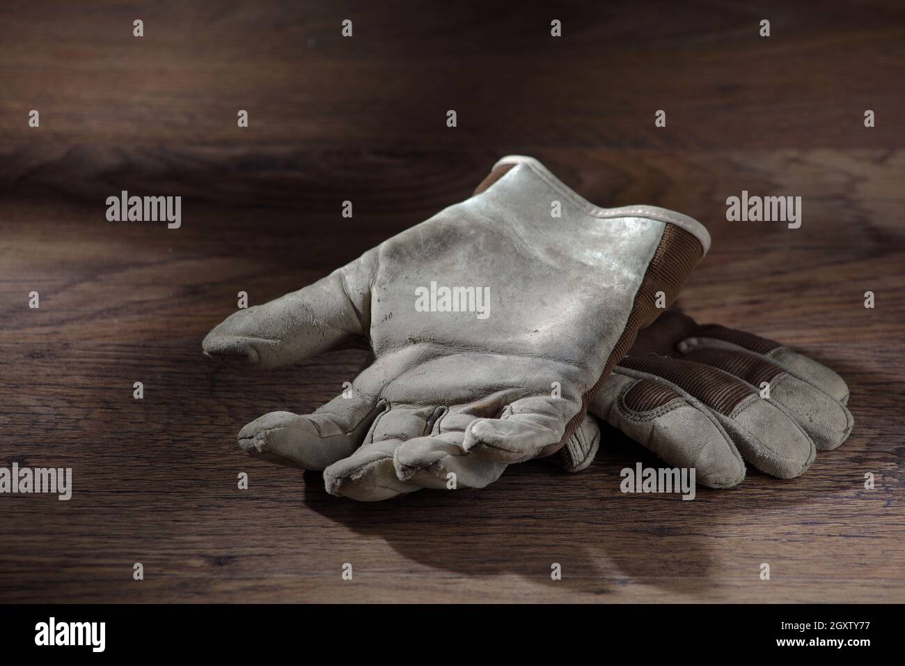 https://c8.alamy.com/comp/2GXTY77/a-pair-of-work-gloves-on-a-wood-surface-with-window-light-2GXTY77.jpg
