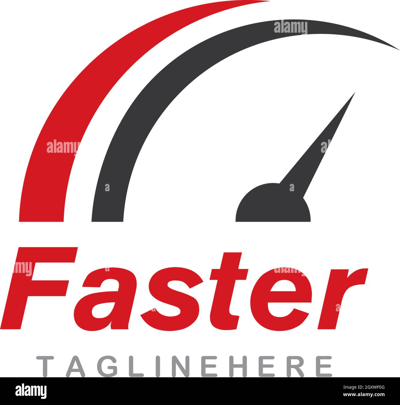 Faster Logo Template vector icon illustration design Stock Vector