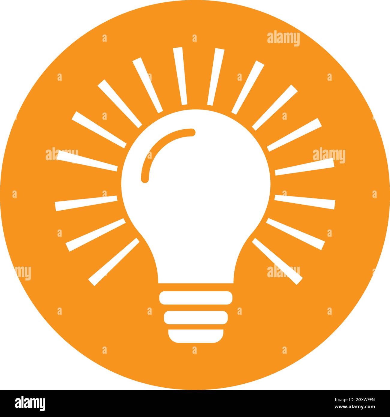 bulb logo vector ilustration template Stock Vector Image & Art - Alamy