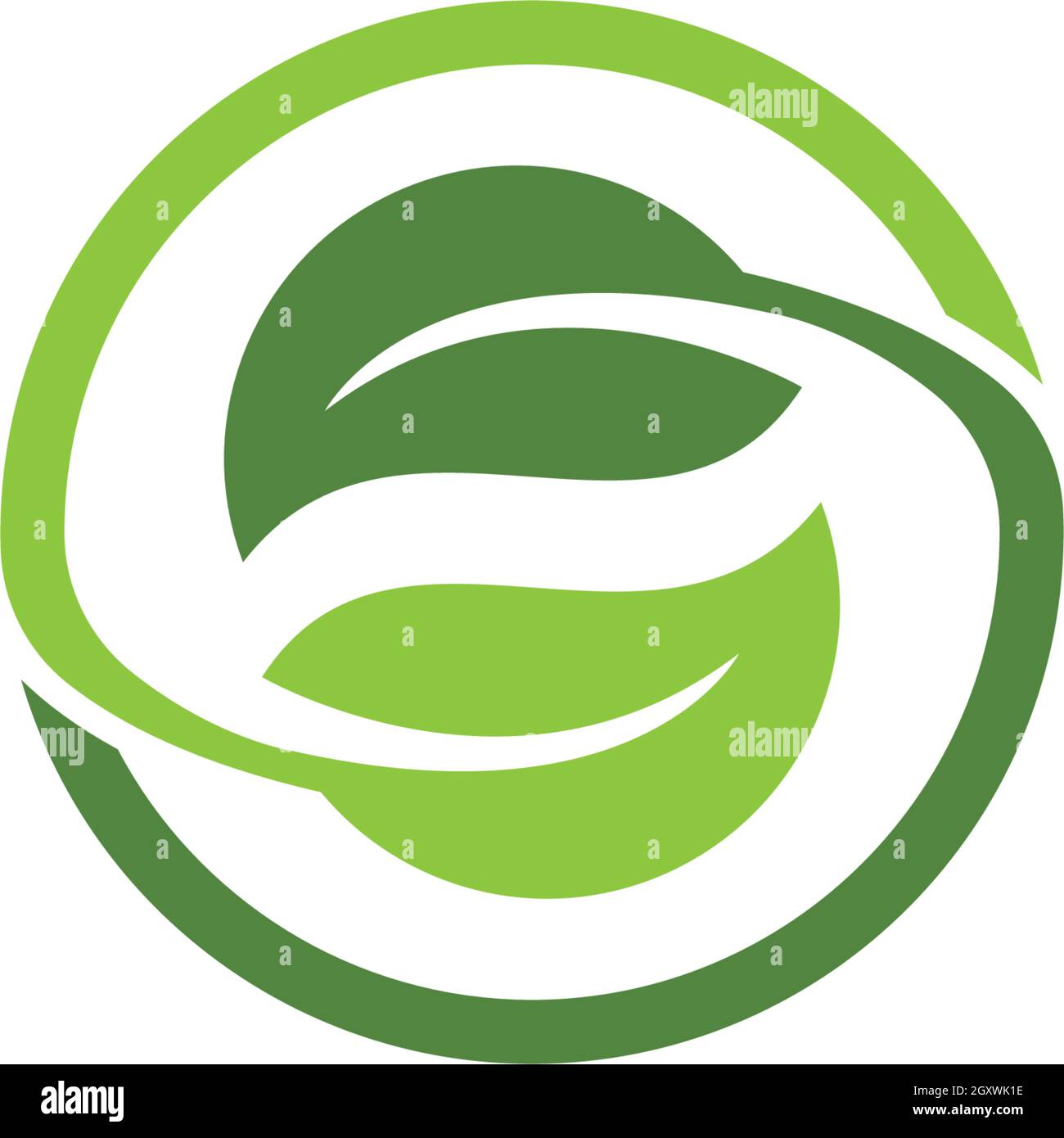 Eco Tree Leaf Logo Template Stock Vector Image & Art - Alamy