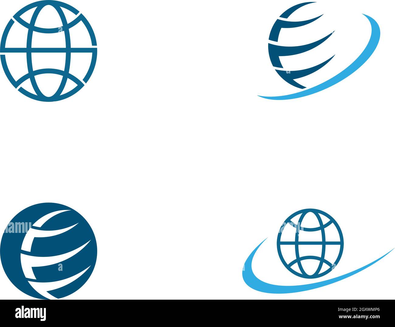 globe ilustration logo vector template Stock Vector Image & Art - Alamy