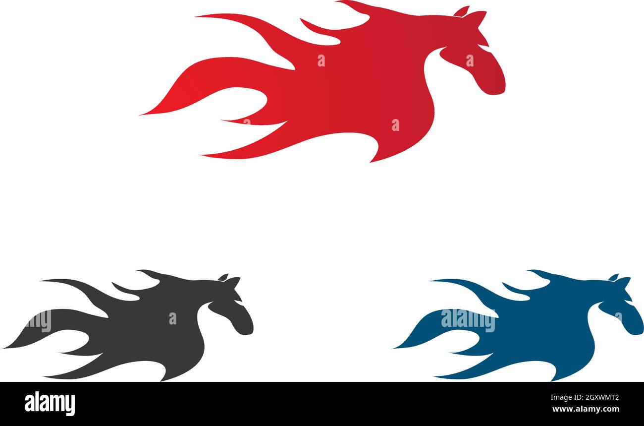 Horse Logo Template Vector illustration design Stock Vector
