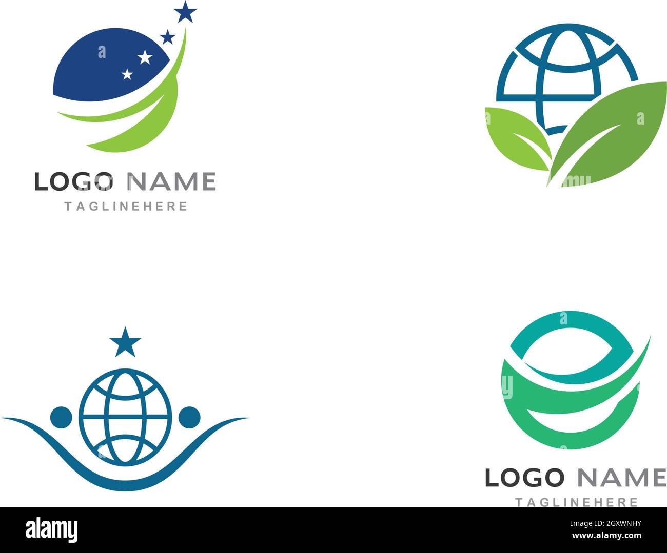 globe ilustration logo vector template Stock Vector Image & Art - Alamy