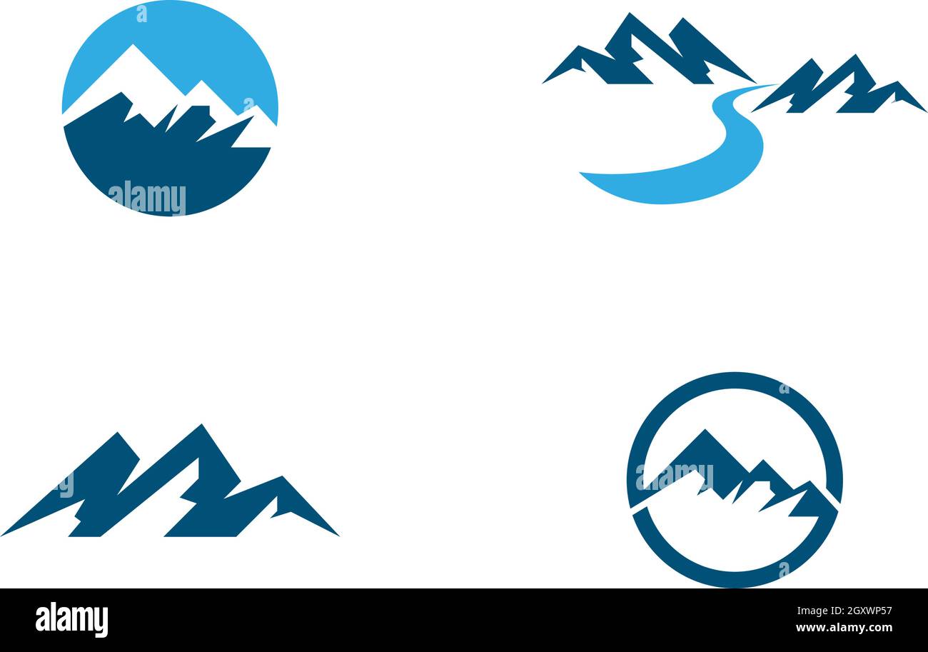 Mountains Logo Template Stock Vector Image & Art - Alamy