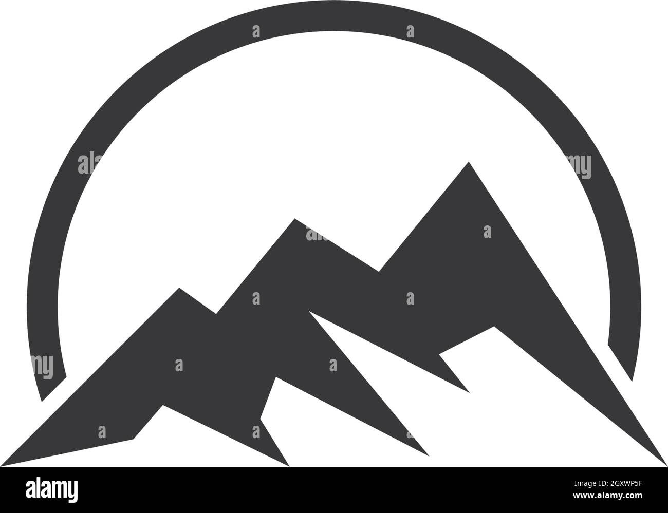 Mountains Logo Template Stock Vector Image & Art - Alamy