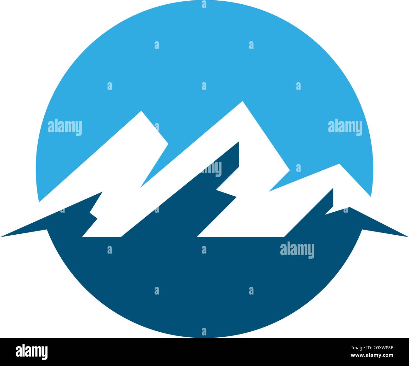 Mountains Logo Template Stock Vector Image & Art - Alamy
