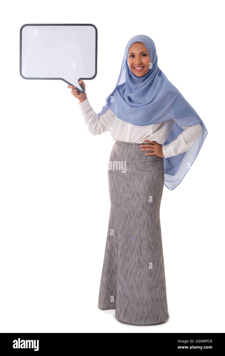 Woman wearing hijab white hi-res stock photography and images - Alamy