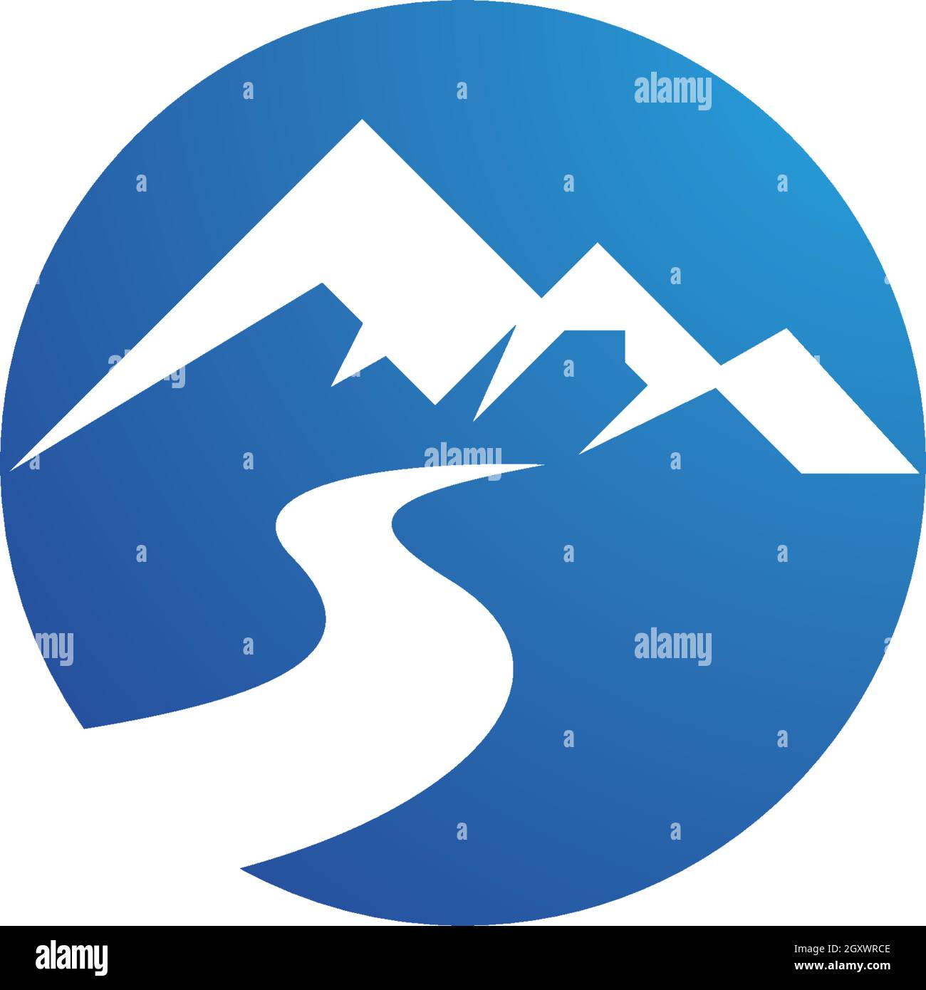 Mountains Logo Template Stock Vector Image & Art - Alamy