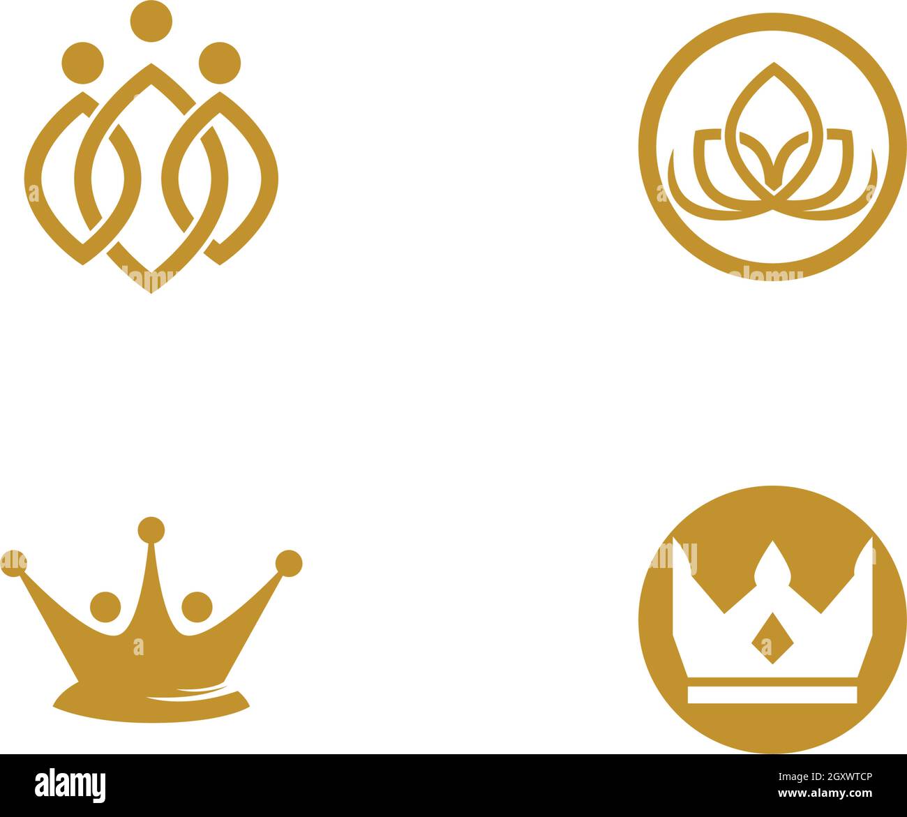 Crown Logo Template vector illustration Stock Vector Image & Art - Alamy