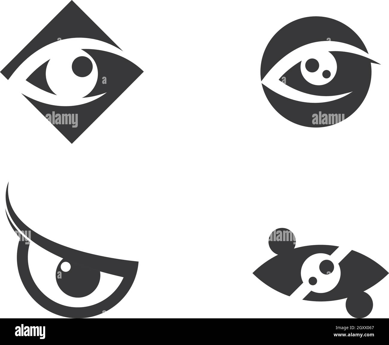 Branding Identity Corporate Eye Care vector logo design Stock Vector Image & Art Alamy