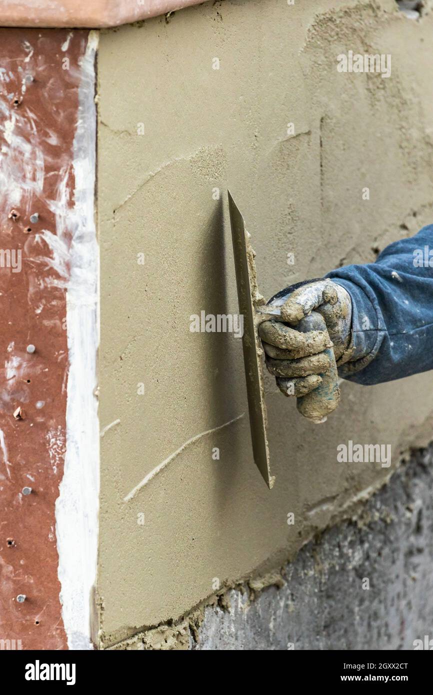 Applying tile hires stock photography and images Alamy