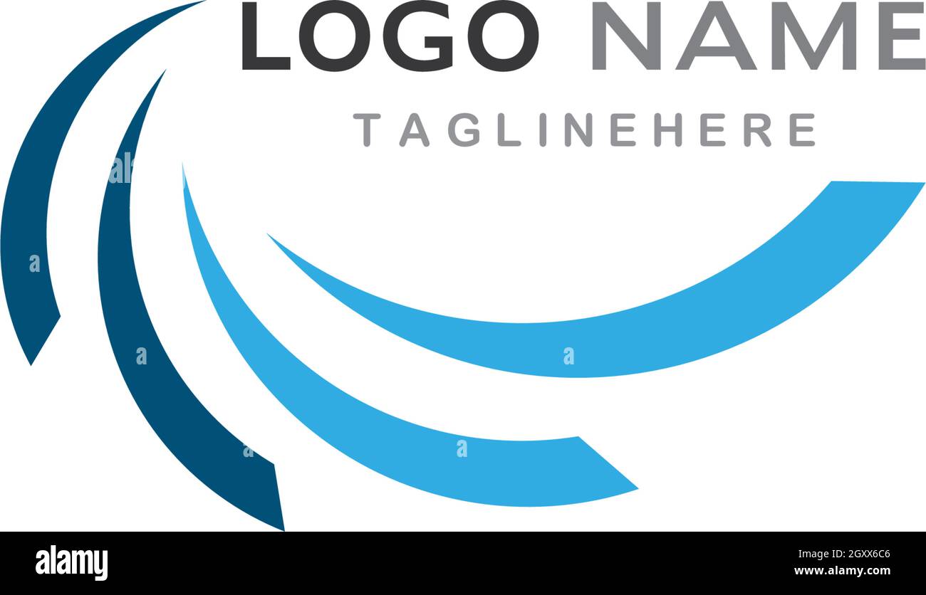 Water Wave symbol and icon Logo Template vector Stock Vector