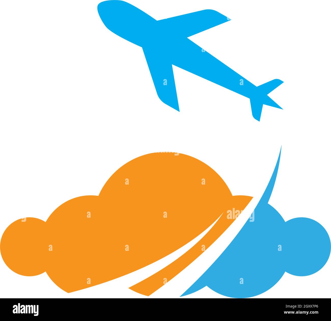Air Plane logo vector template Stock Vector