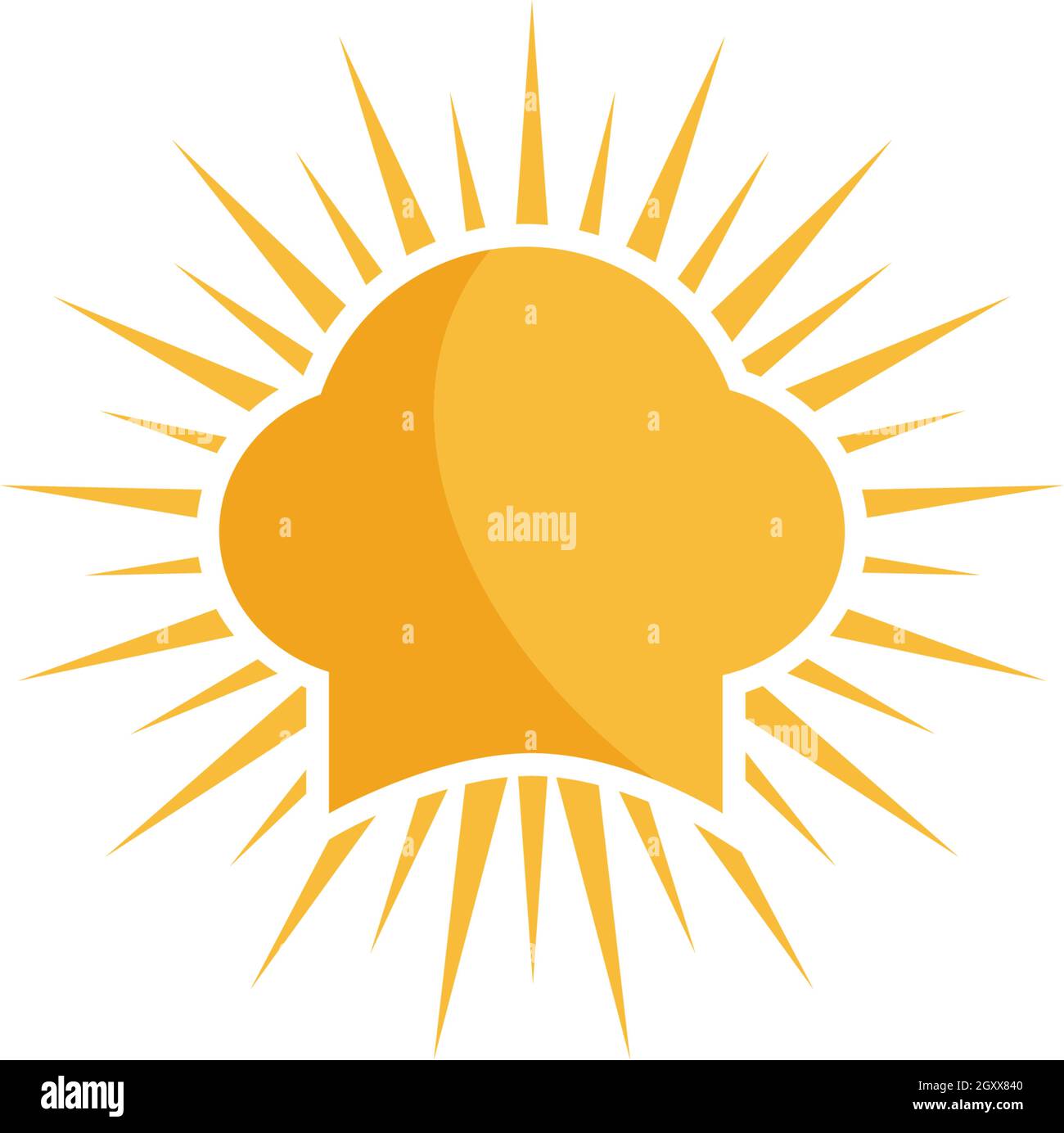 hat chef logo template vector illustration Stock Vector