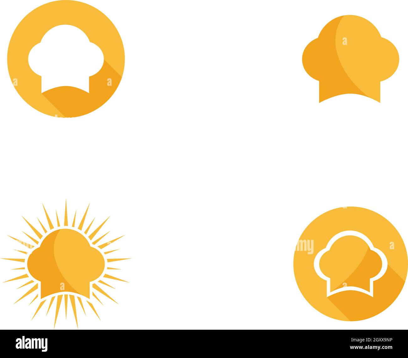 hat chef logo template vector illustration Stock Vector