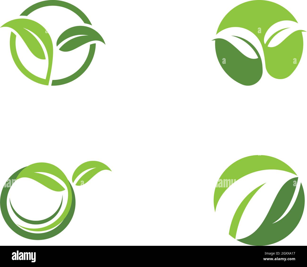 Logos of green leaf ecology nature element vector icon Stock Vector ...
