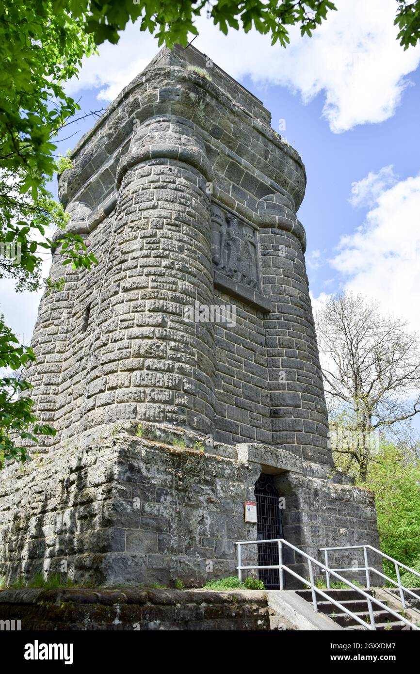 Der Bismarckturm bei Kassel Stock Photo Alamy