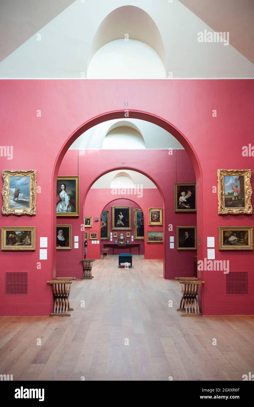 London. England. UK. Dulwich Picture Gallery is the oldest public art gallery in England, designed by Regency architect Sir John Soane, opened in 1817 Stock Photo