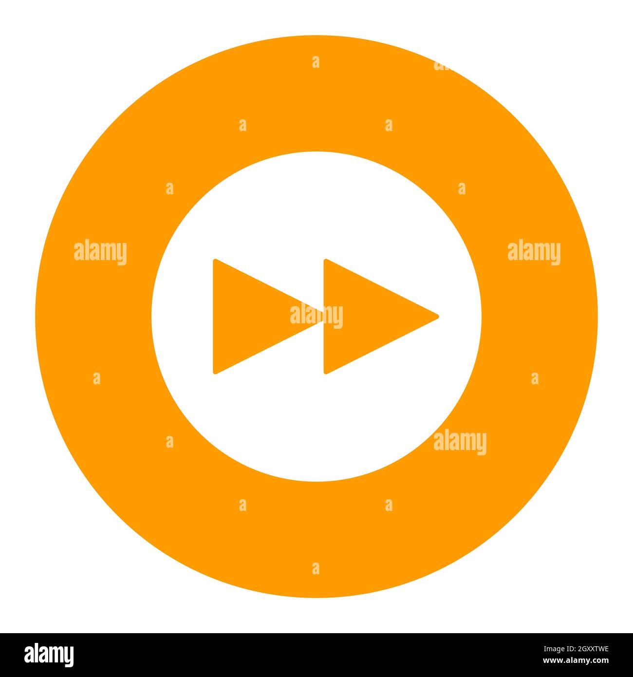 Play next track button vector flat white glyph icon. Graph symbol for