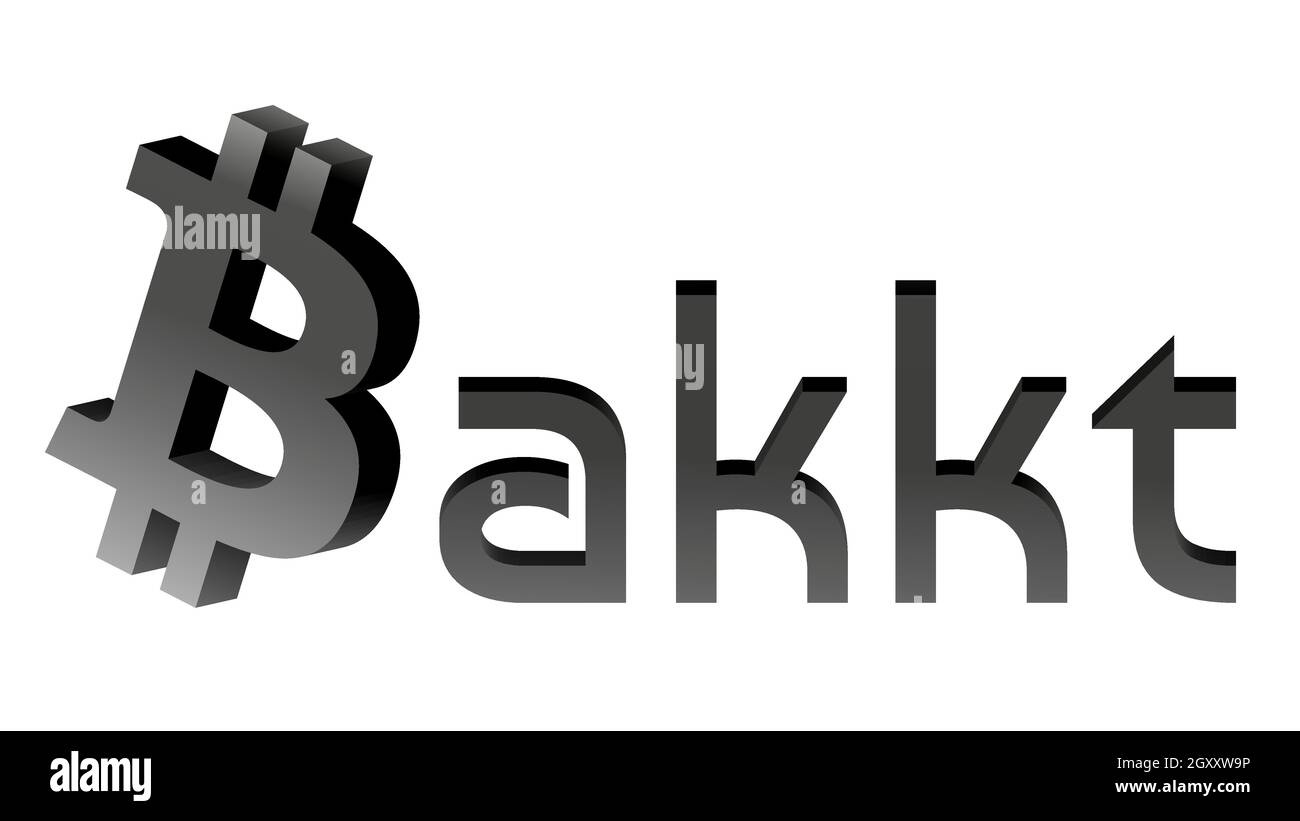 BAKKT word with bitcoin symbol isolated on white. Global ecosystem for  trading, storing and paying for cryptocurrencies Stock Vector Image & Art -  Alamy