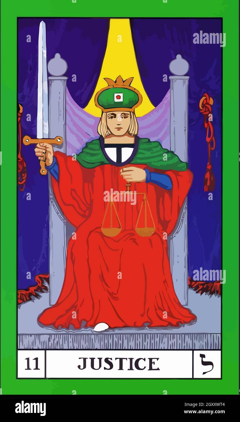 tarot fortune telling card illustration Stock Photo Alamy