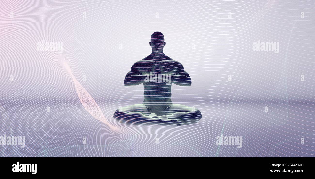 Spiritual Realm and Higher Level of Enlightenment Zen State Stock Photo