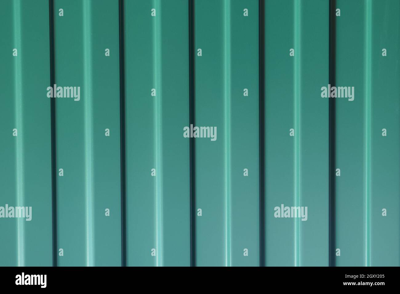 Diagonal pattern of metal profile. Fences from the galvanized iron ...