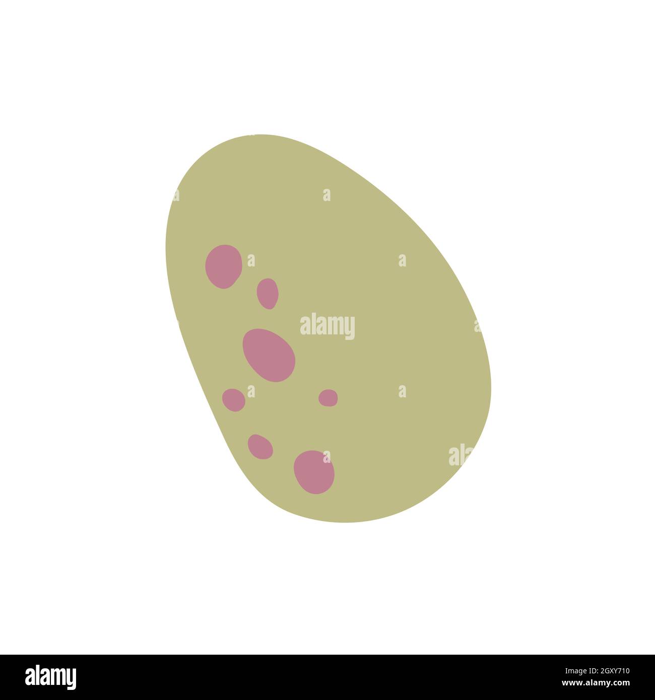 Dinosaur, prehistoric dinosaur eggs with dark dots Stock Vector