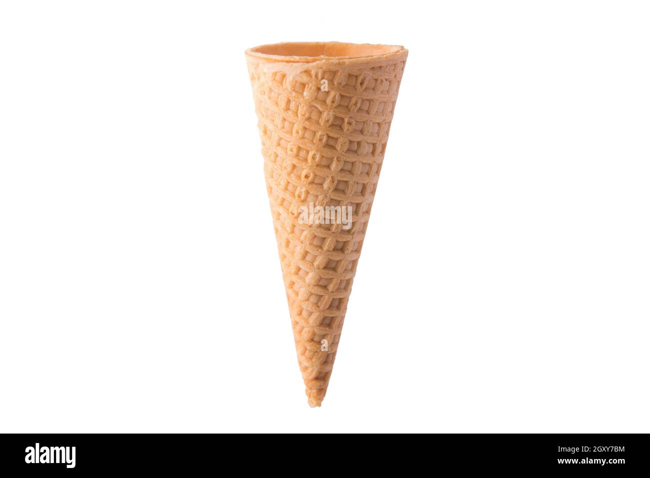 Ice cream cone isolated on white background Stock Photo - Alamy
