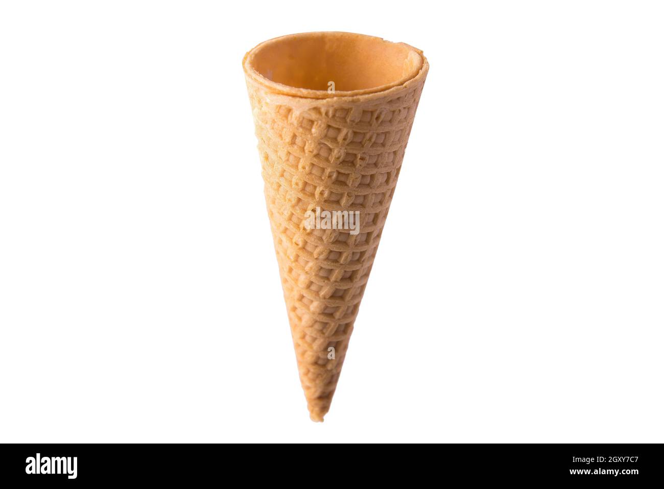 Ice cream cone isolated on white background Stock Photo - Alamy