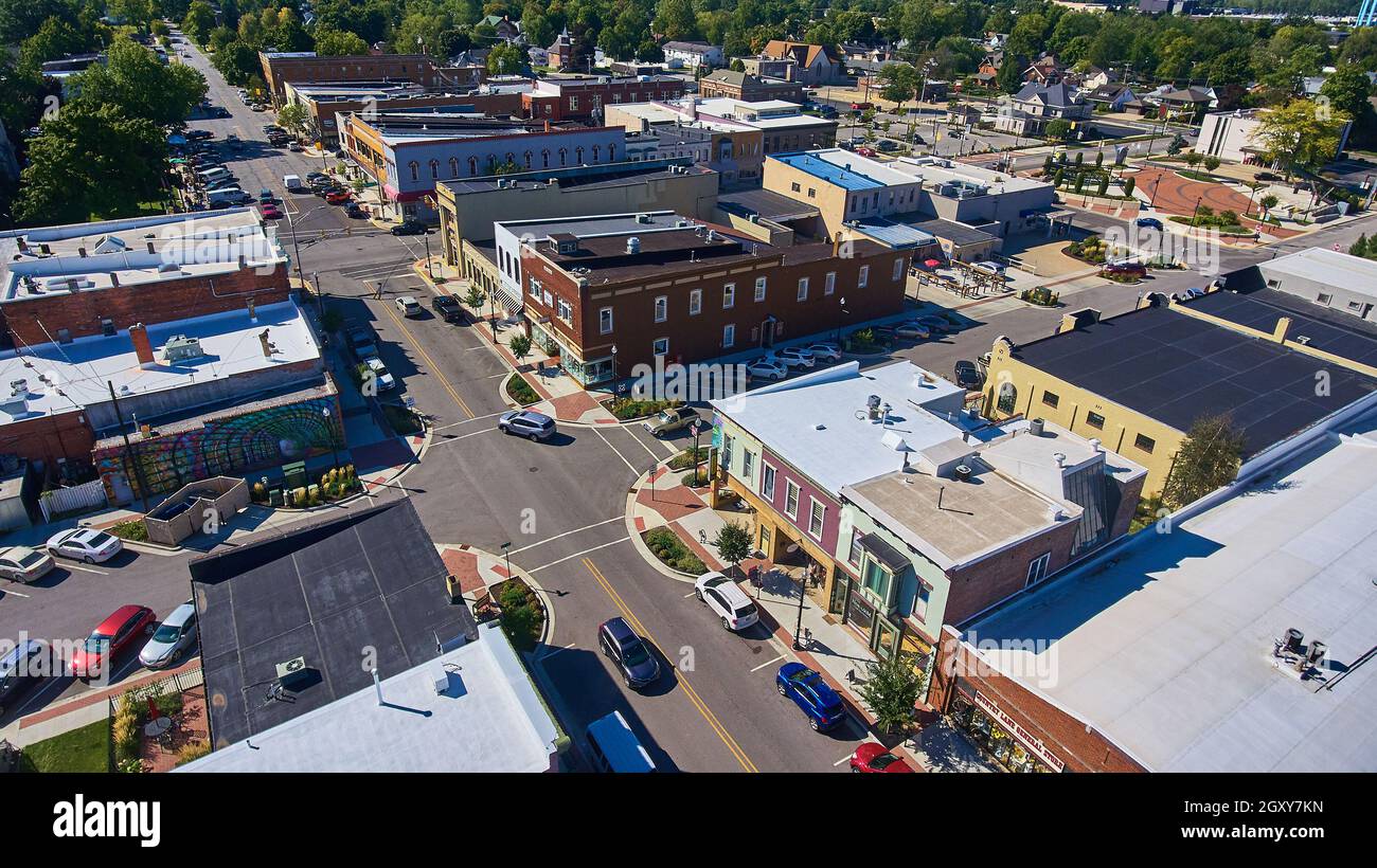 Rural town aerial hi-res stock photography and images - Alamy